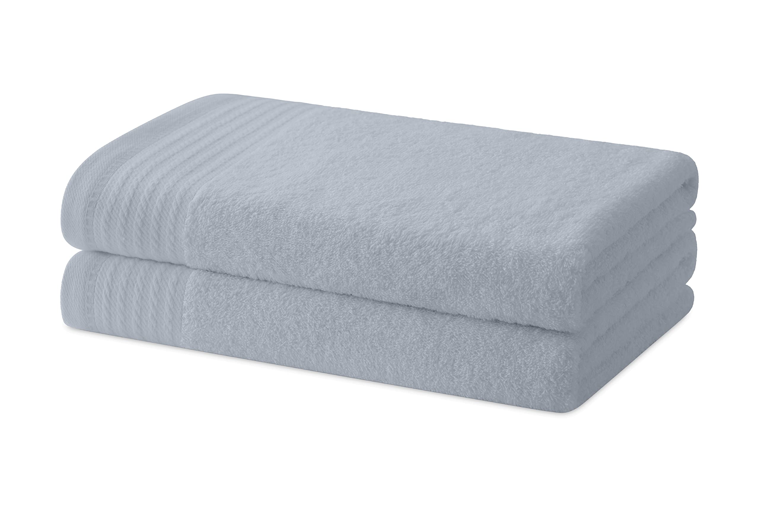 Degrees home - Set of 2 Bath or Shower Towels – Set of 2 – 100% Cotton – 480 g/m2 – 130 x 65 cm