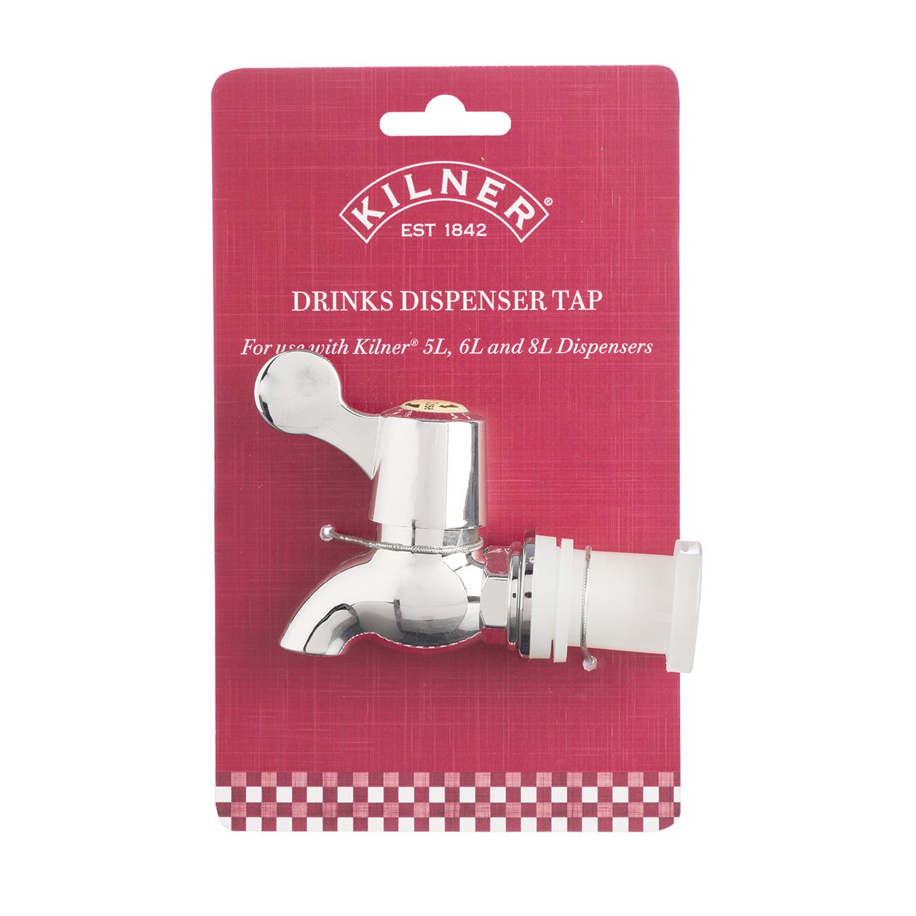 Kilner Drinks Dispenser Replacement Tap For Use with One Size, Silver