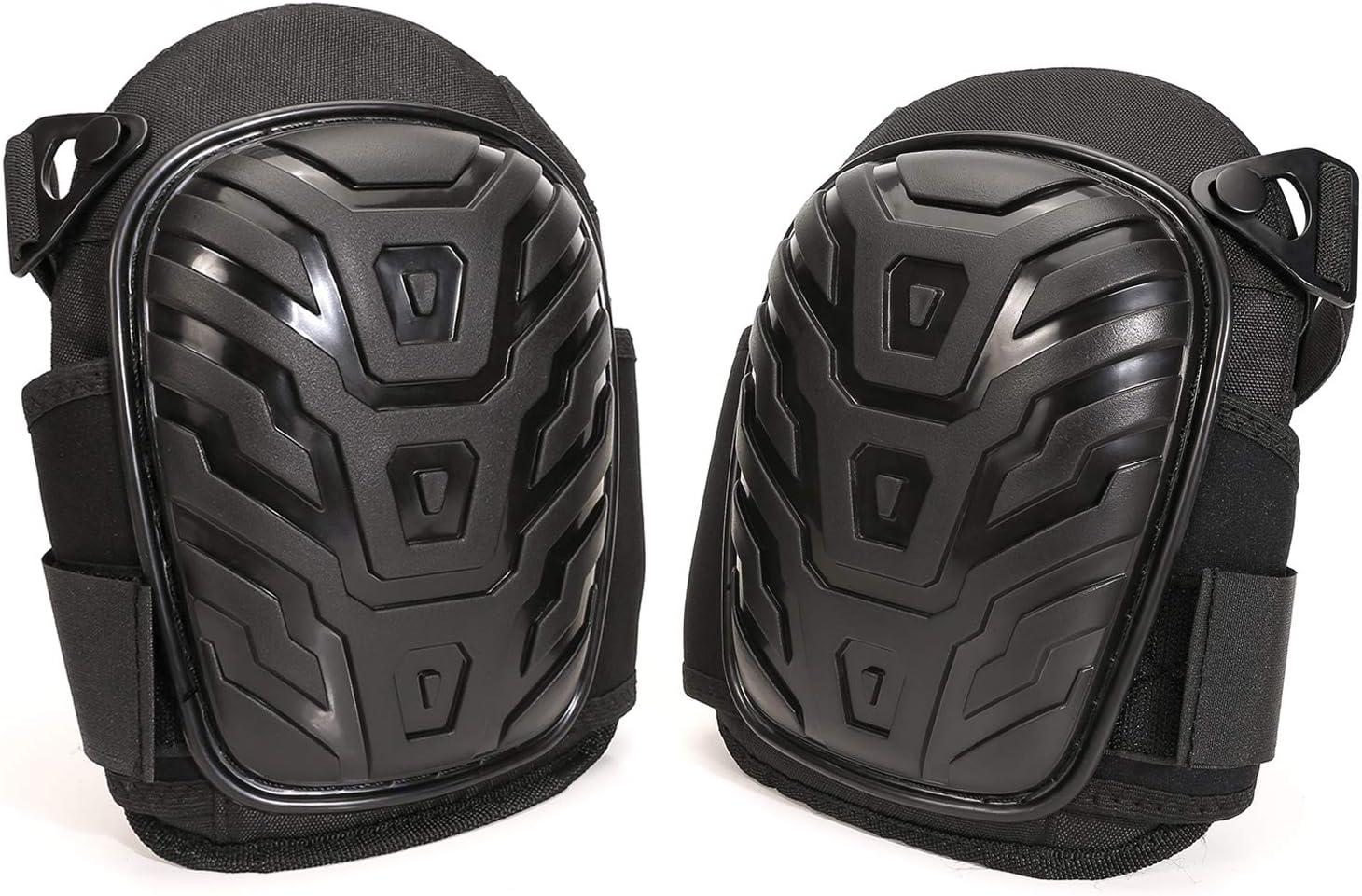 Hothuimin Professional Knee Pads with Heavy Duty Foam Padding and Comfortable Gel Cushion, Strong Double Straps and Adjustable Easy-Fix Clips