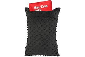 BNRendles Hysterectomy Pillow Pocket Tummy Pillows, Hysterectomy Recovery Gifts, Ice Pack Not Included, Small Portable Abdominal Cushion After Surgery Post C-Section Women Minky Dot Black
