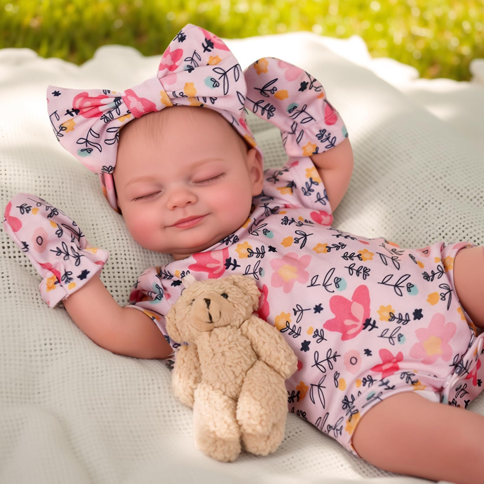 BABESIDE Reborn Babies 17 Inch Skylar Lifelike Newborn Baby Dolls Realistic Baby Dolls Girl hand made Real Life Dolls with Clothes