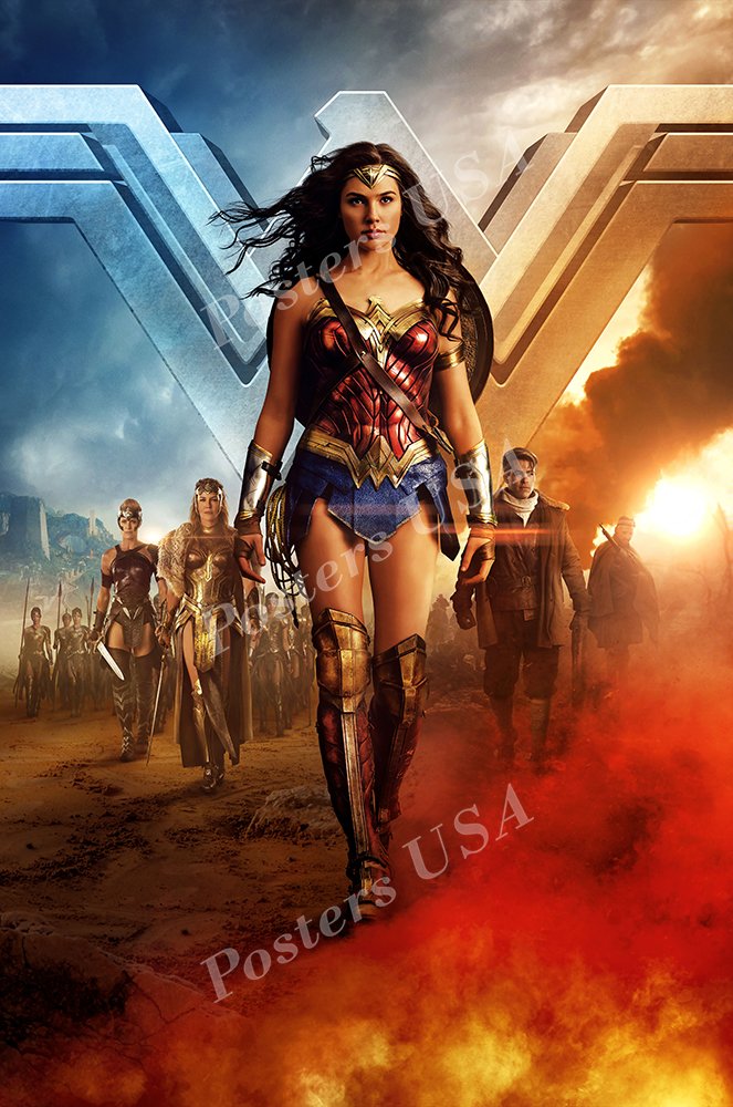 Posters USA - DC Wonder Woman Textless GLOSSY FINISH Movie Poster - FIL513 (24" x 36" (61cm x 91.5cm))