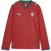 Puma Junior FA Portugal Home Long Sleeve Jersey Replica