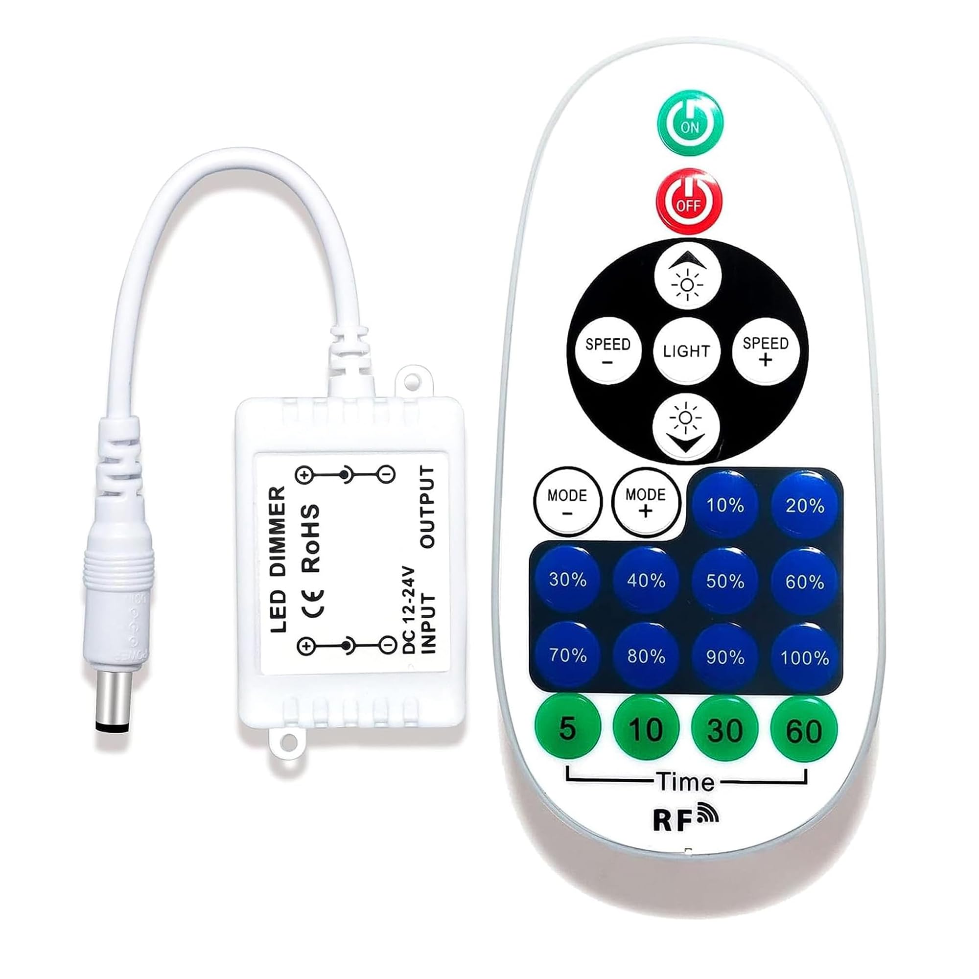 Photo 1 of Remote Controller for Single Color LED Strip Lights and Neon Sign, DC 12-24V Dimmable LED Light Controller with Dynamic Effect Mode for LED Ribbon, Suitable for Home, Cabinet, Strip Lights, Neon Signs
