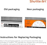 Shuttle Art 25 Pack Rollerball Pens 0.5mm Extra Fine Black Ink Quick Drying view 8