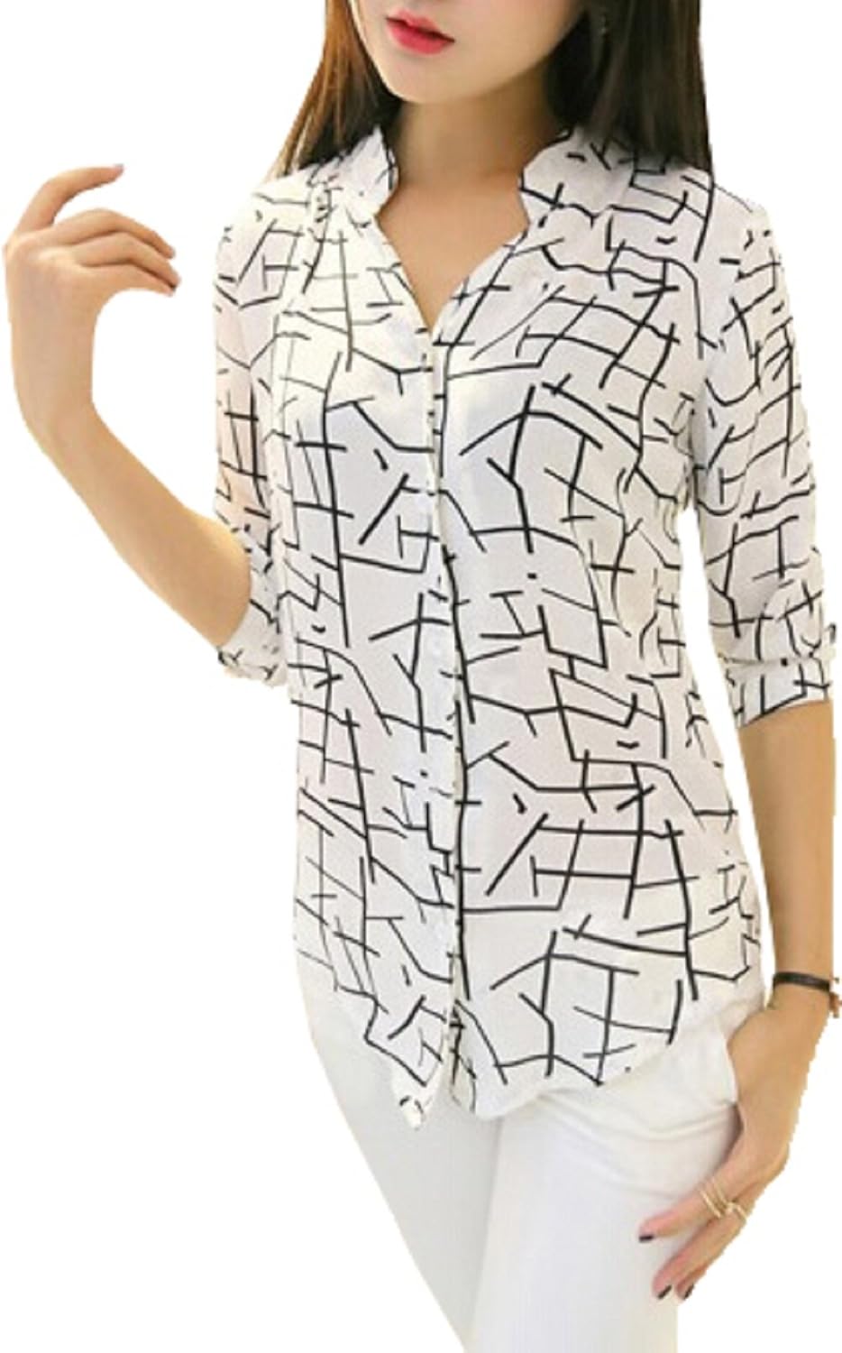 jaybhavanifashion women's shirt (white shirt_large_white)