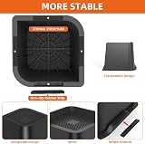 USION Bed Risers 4IN 4PCS Heavy Duty Lift Blocks Up to 5000 Lb Black view 3