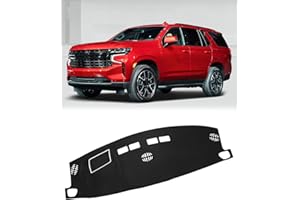 FIILINES Dash Cover Compatible with Chevrolet Suburban/Chevrolet Tahoe/GMC Yukon 2021 2022 2023 (Not for GMC Yukon Denali) Dashboard Mat Cover Car Accessories Sunshade Nonslip Mesh Protector No Glare