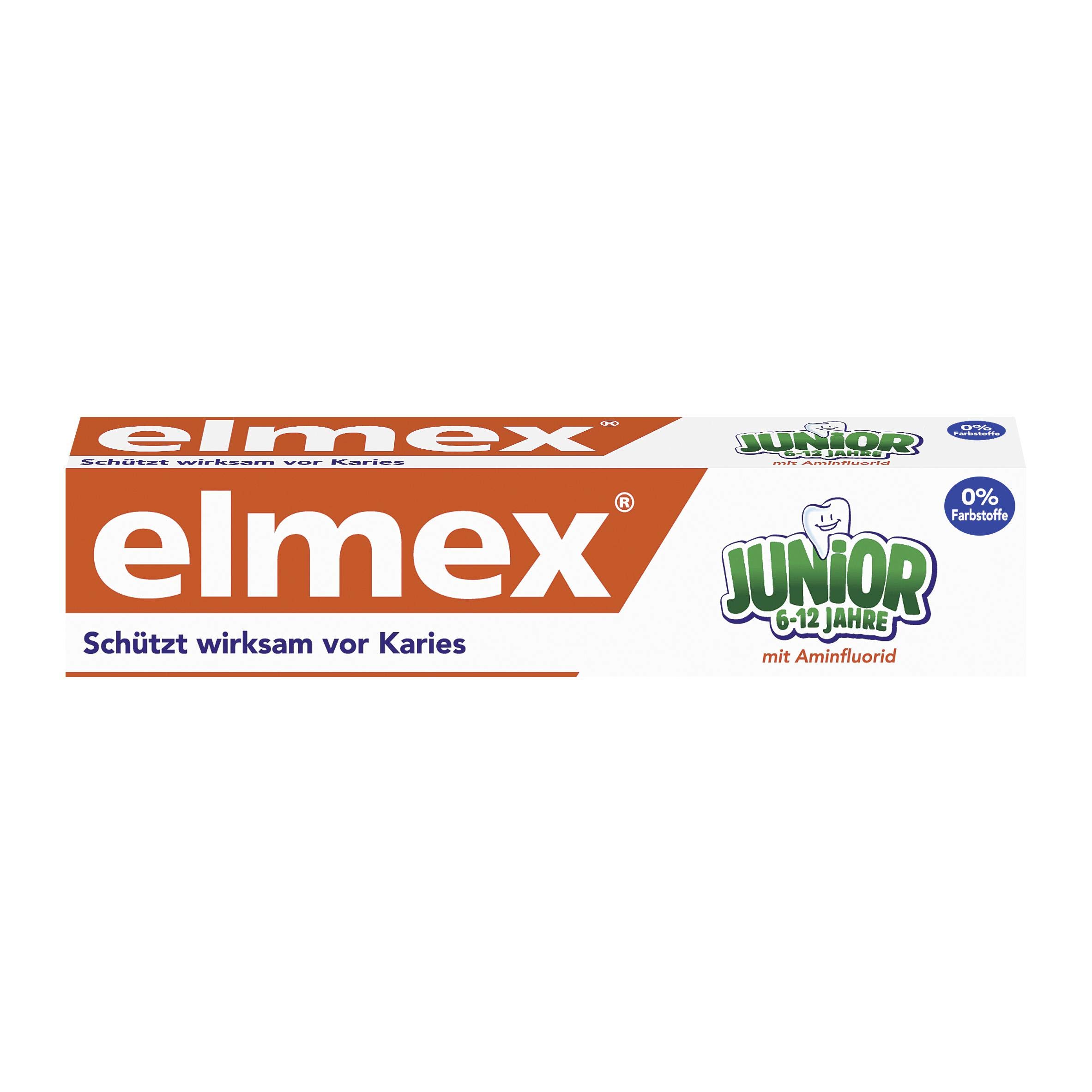 Elmex Junior Toothpaste, 6-Pack (6 x 75 ml)