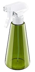 Bcway Plastic Spray Bottle, 16oz Trigger Sprayer for Cleaning Solutions, 3 Modes Refillable Empty Mist Spray Bottles for Hair Coloring, Home Cleaning, Air Freshening & Gardening