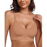 HORISUN Womens Wireless Seamless Pullover Bra with Soft Support Vest No Underwire Criss Cross Back T Shirt Bra