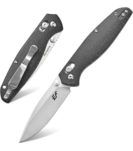 Amazon.com : Eafengrow EF972 Folding Knife, D2 Steel Blade Micarta