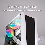 Mars Gaming MC-ART White ATX Gaming PC Case Double Glass Drawable ARGB view 5