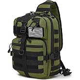 ATBP Tactical Sling Pack Big Crossbody Backpack Over Shoulder Bag Military for Men Hiking Outdoor Sport Gym