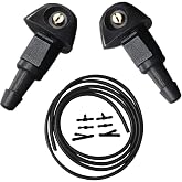 76810-SWA-E01 Windshield Washer Nozzle Kit | Fits Honda Civic 1987-2005 CR-V 1996-2011 HR-V 1999-2006 Accord 2003-2008 Acura RSX TSX Prelude 1997-2001