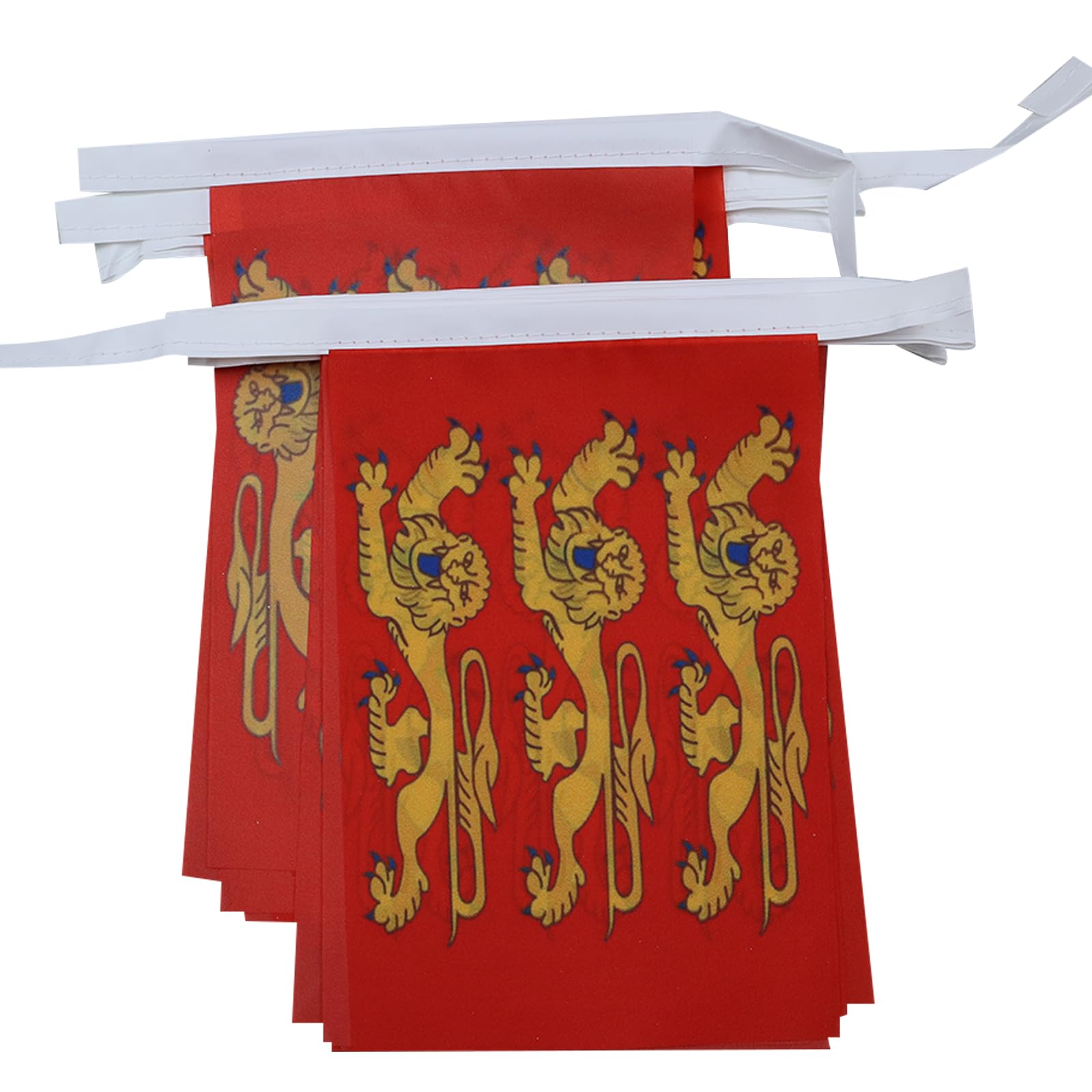 AZ FLAG Upper Normandy Bunting Flag, 20 Ft Garland 20 Small French Haute-Normandie Flags 8'' x 6'', 100% Polyester String Pennant, 6 meters — image 1