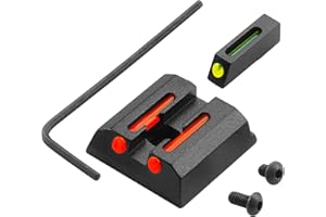 JIMTYEE Fiber Optic Green Red Sights for Taurus G2C G2S G3 w/o PT111 G2 PT140 G2 709 740 TX22 No Tritium Sights Set with Assembly Tools