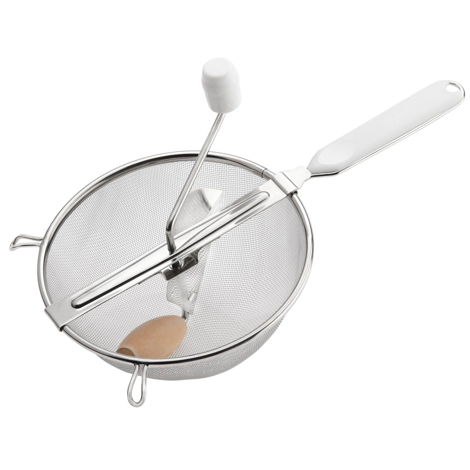 Westmark Strainer/Sieve, Diameter: 20 cm, Stainless steel/Plastic, Standard, Silver/White, 11972270