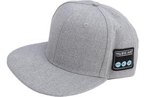 Hat with BT Speaker, Adjustable Music Hat, Rechargeable Hat with Headphones for Outdoor Sports for Cycling, Running, Fishing