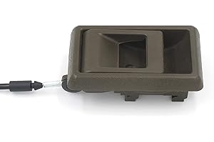 KUANYUOO Flapper Style Recliner Release Handle,Recliner-Handles Lane Replacement for Lane and Action,2 5/8" Exposed Wire,Oval tip,Overall Length of Cable 23 1/2" (Brown)