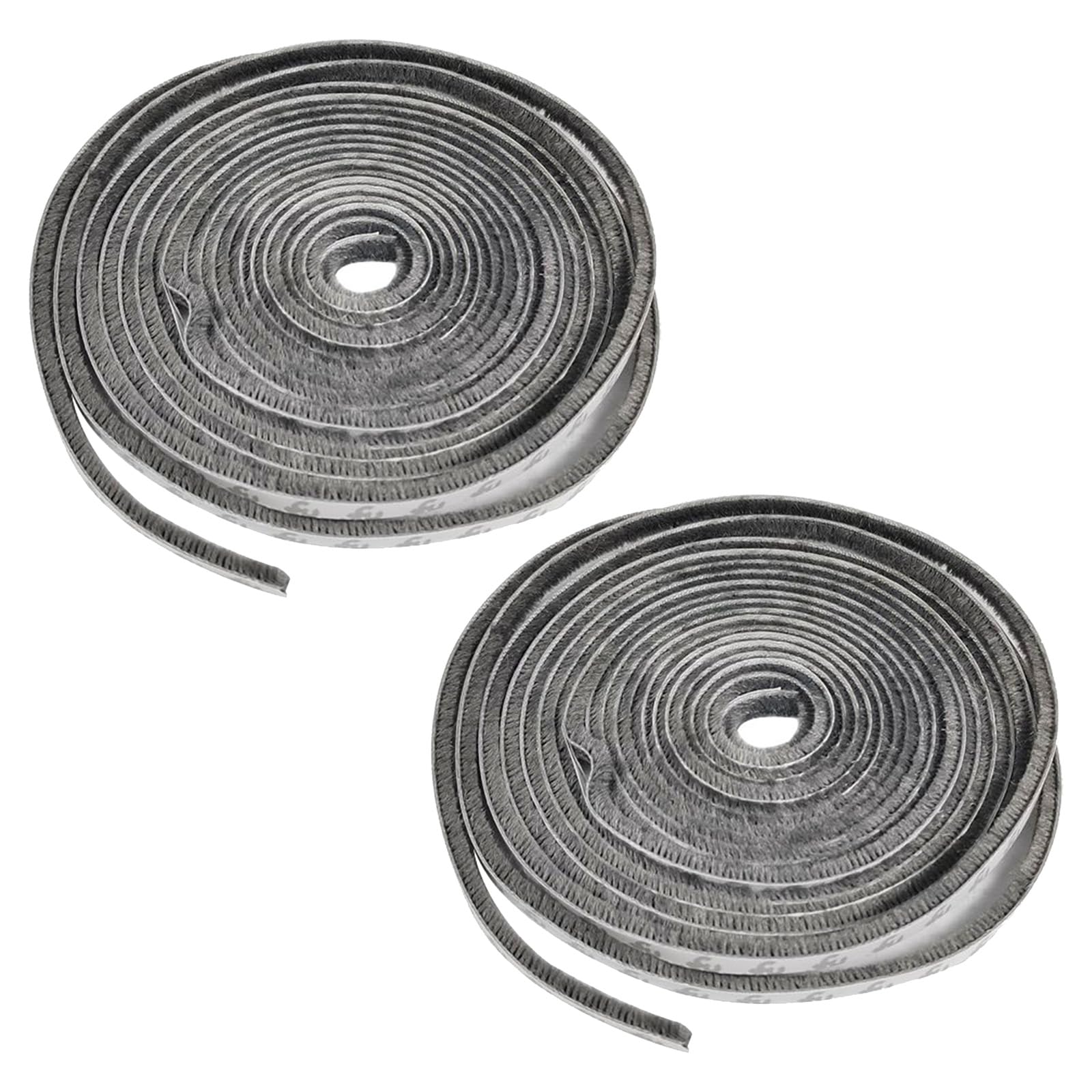 MADGININE Window Seal Strip 2 Pcs Door Seal,Weather Stripping Draught Stoppers Door Insulation Strip Draft Excluder Tape 5 Meters(L) x 9 mm(W) x 9mm(T) for Sliding Doors,Exterior Doors,Windows - Grey