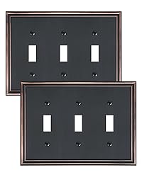 TREEWELL 2-Pack Triple Toggle Light Switch Cover