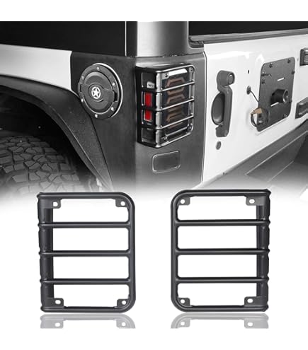 Wrangler JL Black Tail Light Guards | DV8 Offroad - View #8