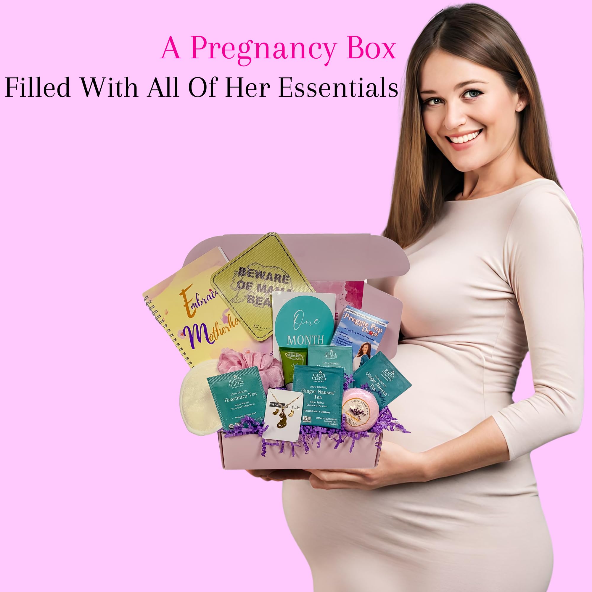 Pregnancy Gift For Expecting Mom, Pregnancy Gift Box For First Time Mom, Gift Basket For Pregnant Women, Frist Trimester Pregnancy Essentials, Pregnant Mom Box, Morning Sickness Must Haves