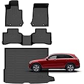 for Mercedes Benz GLC丨GLC 250丨GLC 300丨GLC 350e (Not for Coupe) Floor Mats 2016-2022,Car Mats for Mercedes Benz GLC 2016-2022 All Weather Anti-Slip Floor Mats Cargo Liner Accessories