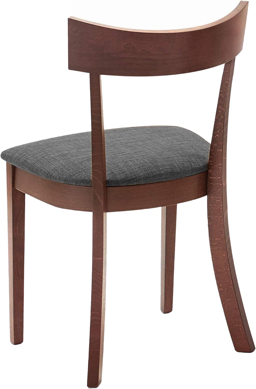 cortland furniture company on Amazon Com Set Of 2 Mid Century Solid Wood Fabric Side Chair In Walnut Grey Chairs