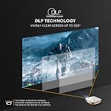 KODAK Luma 350 Portable Smart Projector 4K Ultra HD Android Wi-Fi 200" view 4