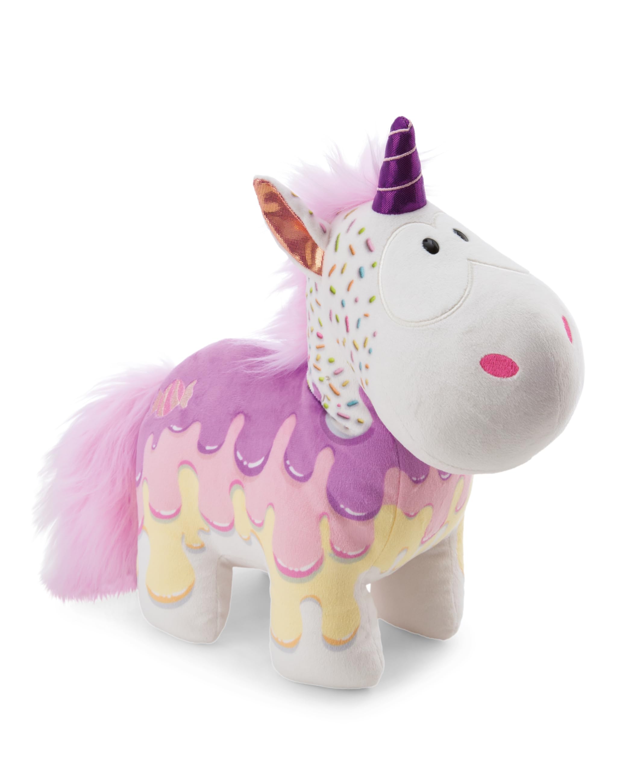 NICI Kuscheltier Einhorn Sweety Rainbow 22cm - Weiss - Weiches Plüschtier – niedliches Stofftier zum Kuscheln & Spielen – tolle Geschenkidee für Kinder & Erwachsene - 61906