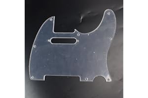 MLAVAL GUITAR PARTS Replacement Guitar Pickguard For Tele Standard style,1Ply Clear Transparent