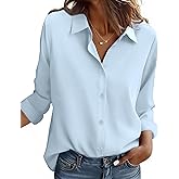 ZEAGOO Button Down Shirt for Women Long Sleeve Blouses Floral Printed Tops Business Casual Work Outfits S-XXL