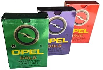 Vasu Traders Opel Plastic Playing Cards (Set of 3)