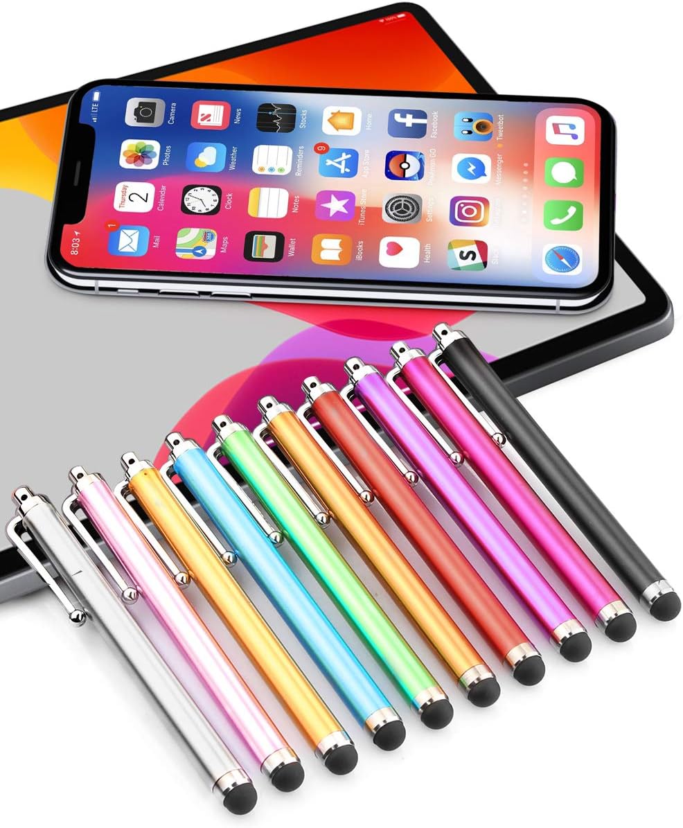 LIBERRWAY Stylus Pen 10 Pack of Pink Purple Black Green Silver Stylus Universal Touch Screen Capacitive Stylus for Kindle Touch ipad iPhone 6/6s 6Plus 6s Plus Samsung S5 S6 S7 Edge S8 Plus Note: Computers & Accessories