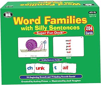 Amazon.com: Super Duper Publications Word Families with Silly Sentences ...