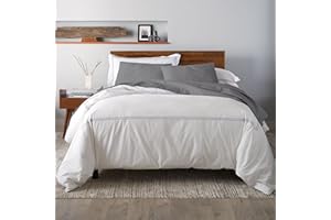 Ella Jayne Luxury Duvet Cover Set (3pc), 100% Cotton Duvet Cover, King/Queen Duvet Cover Set, Breathable & Lightweight, White Duvet Cover Queen, Cal King Duvet Cover, King/California King Size - Stone