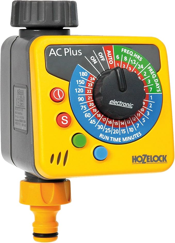 Hozelock Automatic Water Computer Timer Plus Yellow and Grey Amazon