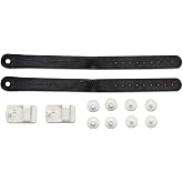CALZURO Heel Strap Kit - Italian Rubber Clog Straps for Secure Fit - 2 Straps, Buckles &amp; Hardware Included