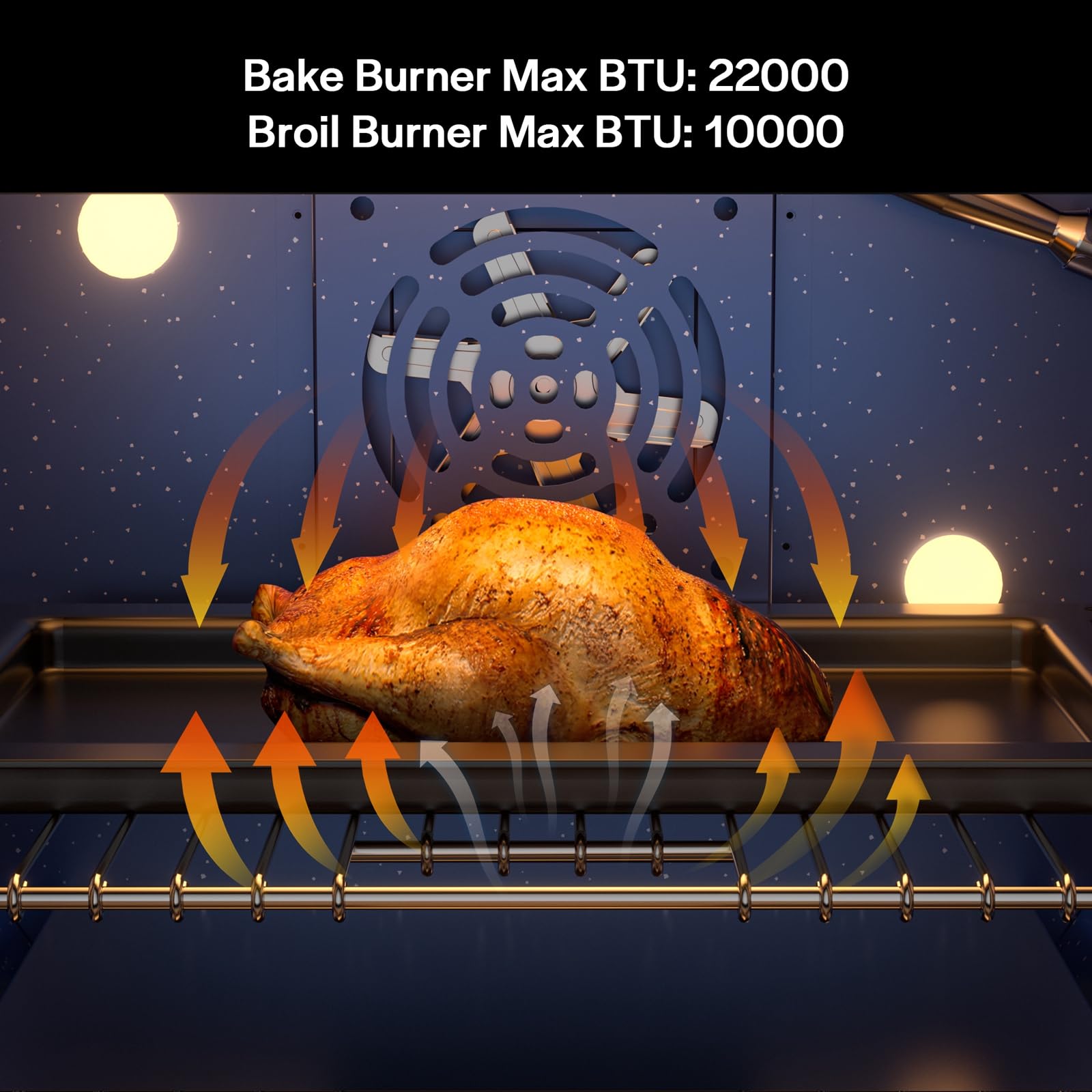 Empava Commercial Gas Range, Freestanding & Slide-In, 4.2 cu. ft. Pro-Style Single Oven with 4 Sealed Ultra High-Low Burners Heavy Duty Grates in Stainless Steel for Kitchen, Restaurant,30 Inch