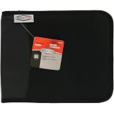 RoadPro 3-Ring Zippered Binder for Loose-Leaf Log Sheets, Black, LB-001BK, 10.5" x 8.5"