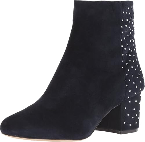 women's navy leather ankle boots uk