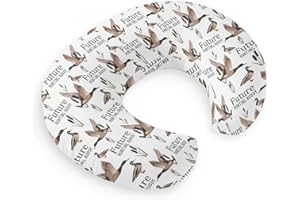 HawSkgFub Future Duck Hunting Buddy Nursing Pillow Cover for Baby Boys, Mallard Duck Hunter Wild Animal Reeds Lake Breastfeeding Pillow Slipcover, Nursing Pillowcase for Newborn Infant, Cover Only