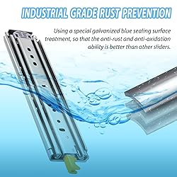 VAGUDE with Lock Heavy Duty Drawer Slides 12 14 16