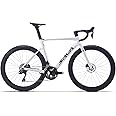 SAVADECK Carbon Road Bike, Lightweight 24-Speed Shifting Road Bicycle with Shimano 105 Di2 7170 Groupset, Carbon Frame with 700C Carbon Wheelset Disc Brake, Integrated Design Race Bikes for Adults