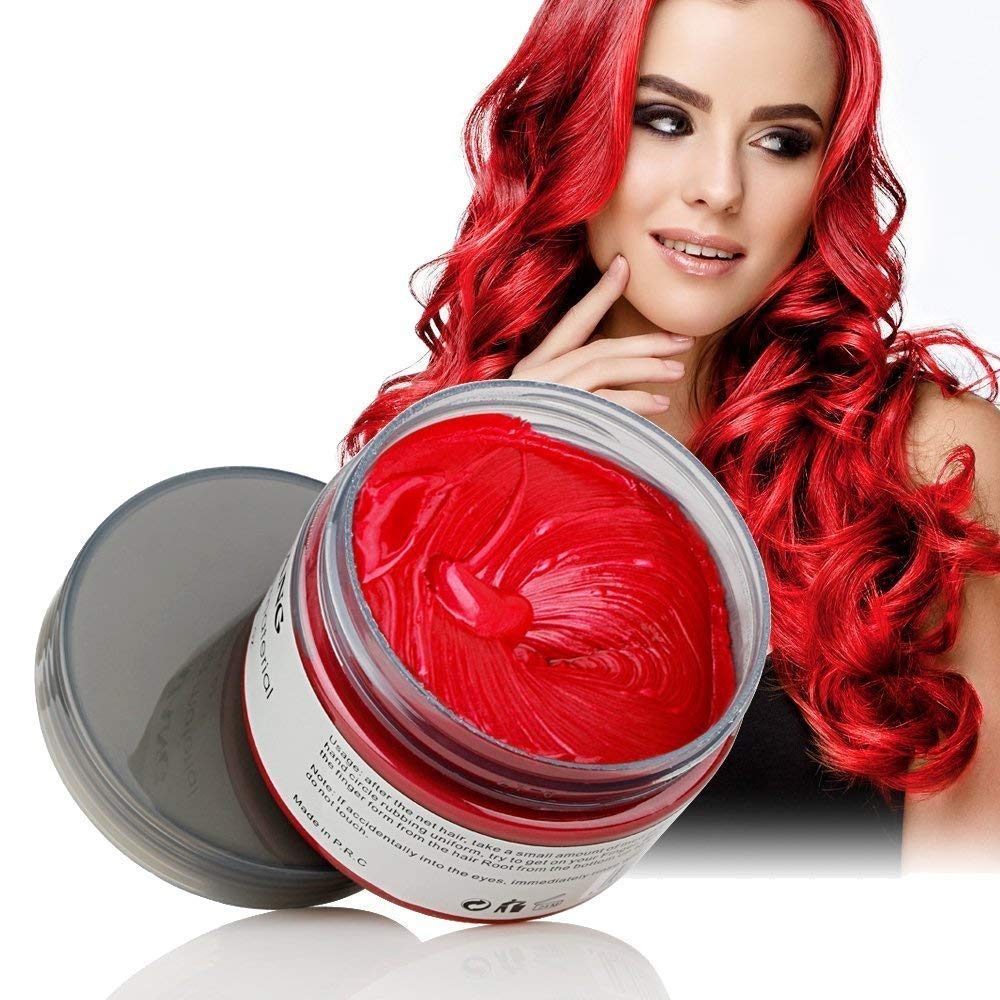 Amazon Com Hair Coloring Wax Wine Red Disposable Mofajang