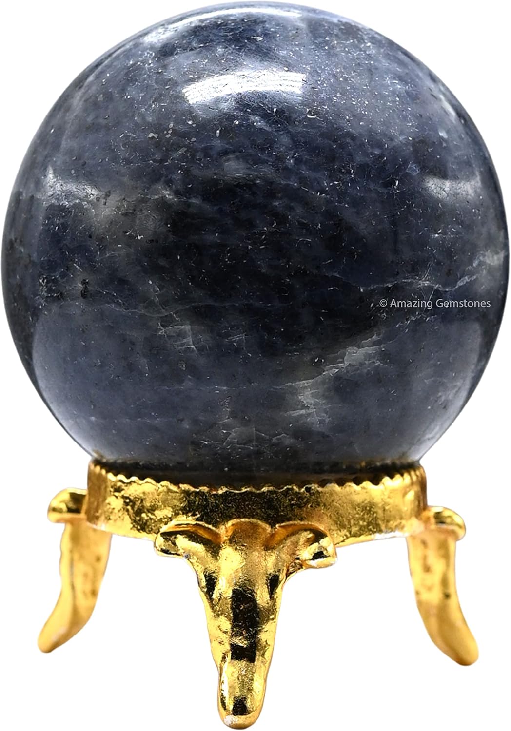 Mixed Media - Iolite Crystal Ball with Stand - 2