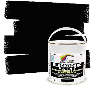Rainbow Chalk Markers Ltd Blackboard Paint 1 Litre Water Based Weatherproof