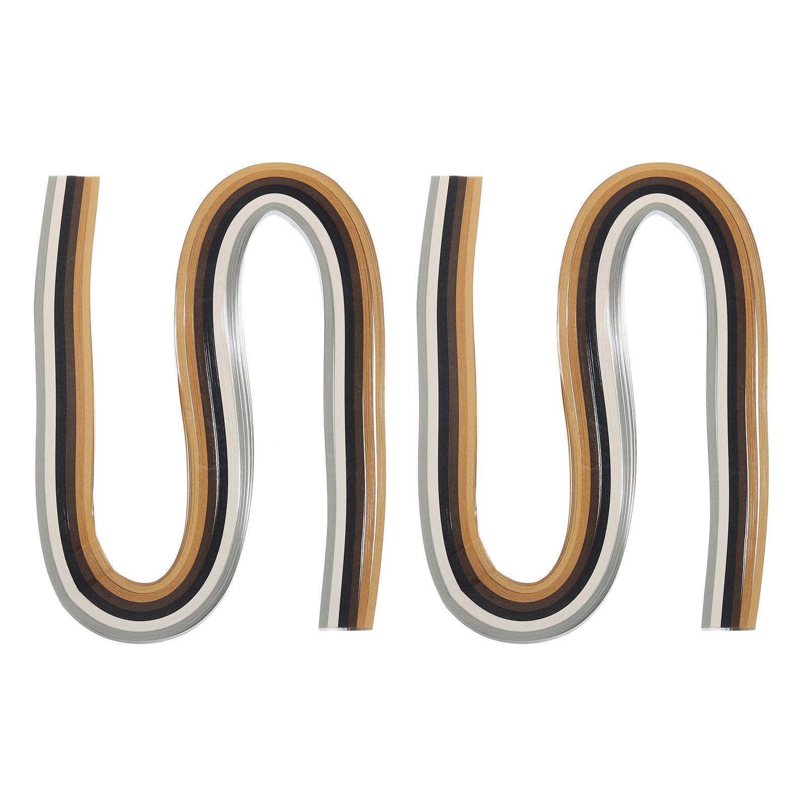 PATIKIL 240pcs Rainbow Quilling Strips Paper 3/16"(5mm) 54cm Origami Paper Quilling Strip for Art DIY Craft Christmas, Brown